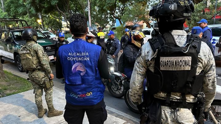 Coyoacán realiza verificación de motocicletas contra el delito