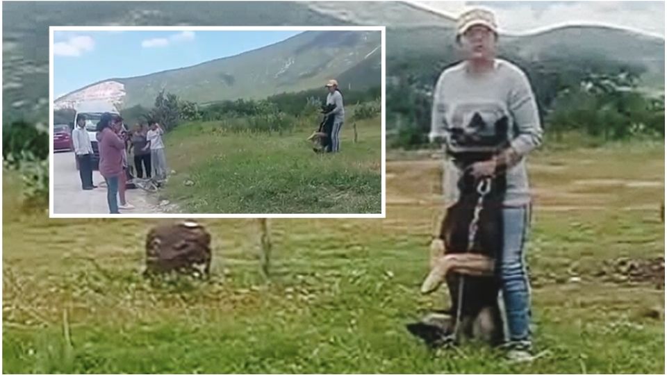 La mujer no soltó al perro hasta que llegó la dueña, sin importarle ser atacada igual