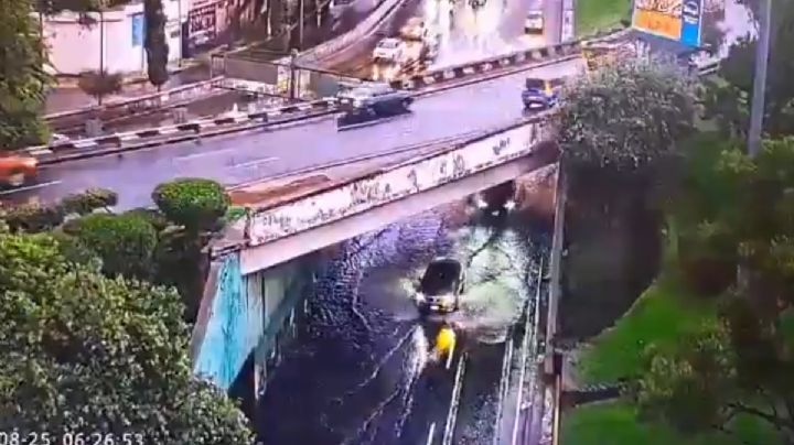 Intensa lluvia afecta con encharcamientos el sur de la CDMX