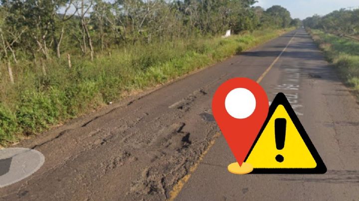 Esta es la carretera de Veracruz "bastante dañada" que no está en programa de bacheo