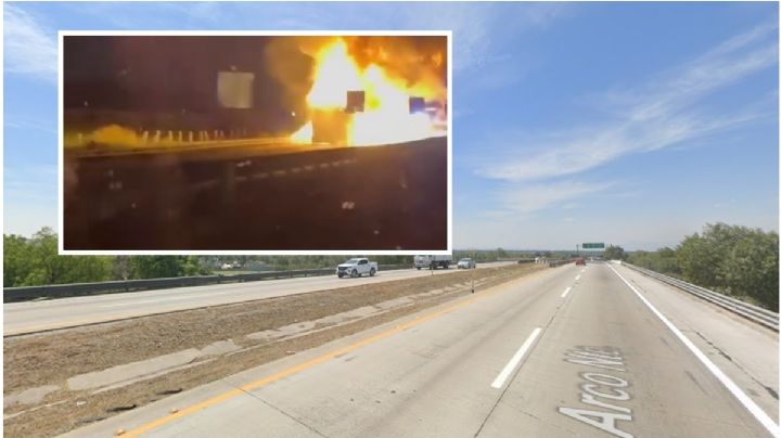 Tráiler en llamas provoca cierre total del Arco Norte en Atitalaquia | VIDEO