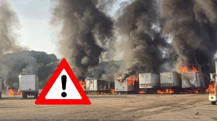 Cajas de tráileres quedan calcinadas tras incendio en pensión del Complejo Pajaritos