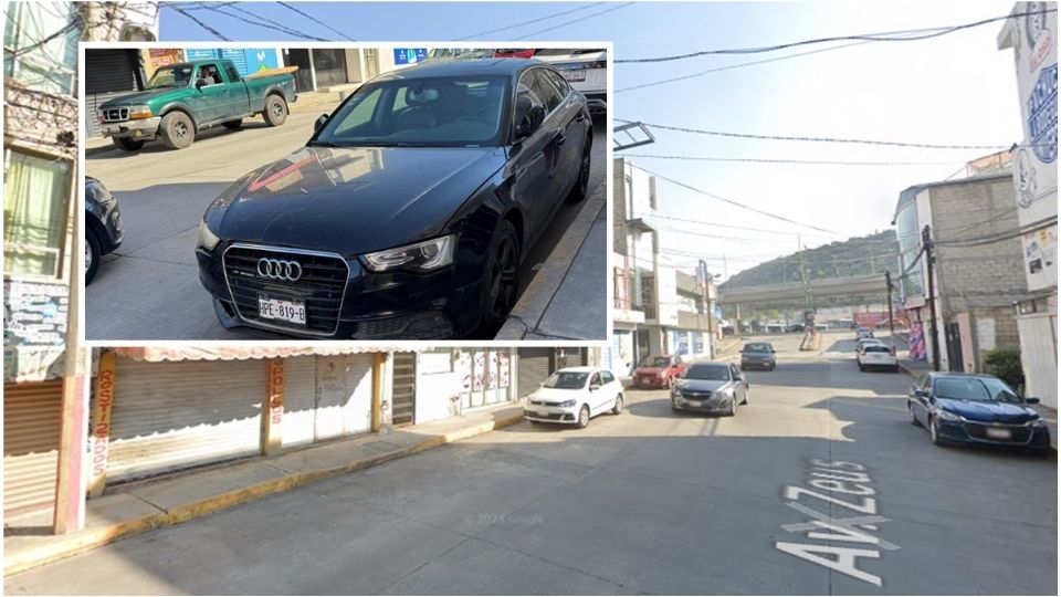 El Audi ya fue reportado a la Policía de Mineral de la Reforma