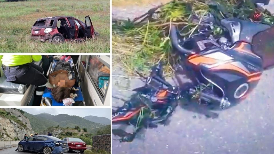 La mañana de este miércoles 27 de agosto se reportaron al menos 11 accidentes en diferentes tramos carreteros de Hidalgo