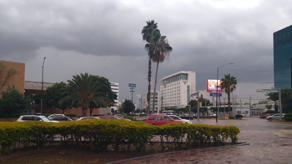 En León se registraron ayer intervalos de chubascos.