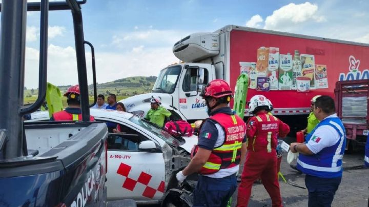Carambola en Libramiento Bicentenario Toluca deja 12 lesionados