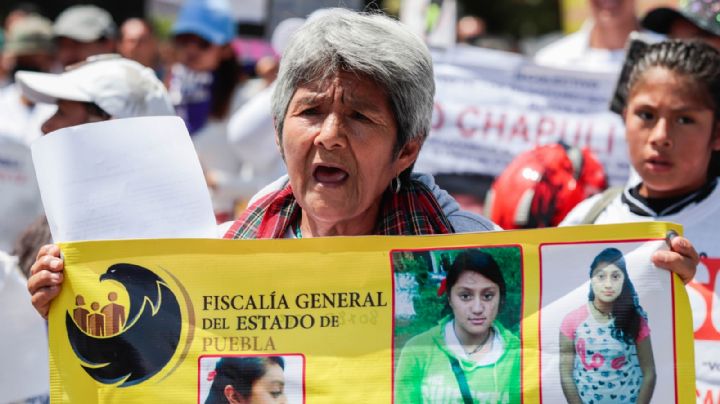 Familias marchan en Puebla mientras la crisis de desapariciones crece cada año