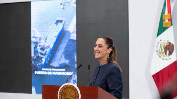 Reconoce presidenta trabajo de Américo para construir el Puerto del Norte