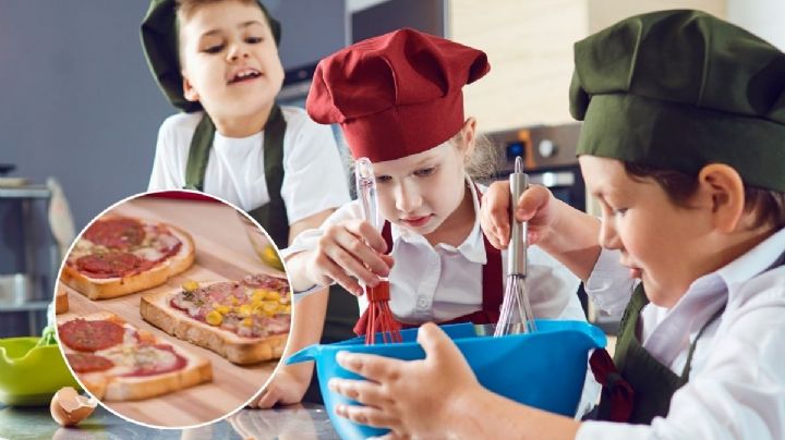 Mini pizzas con pan de caja: receta fácil, casera y rápida para niños cocineros