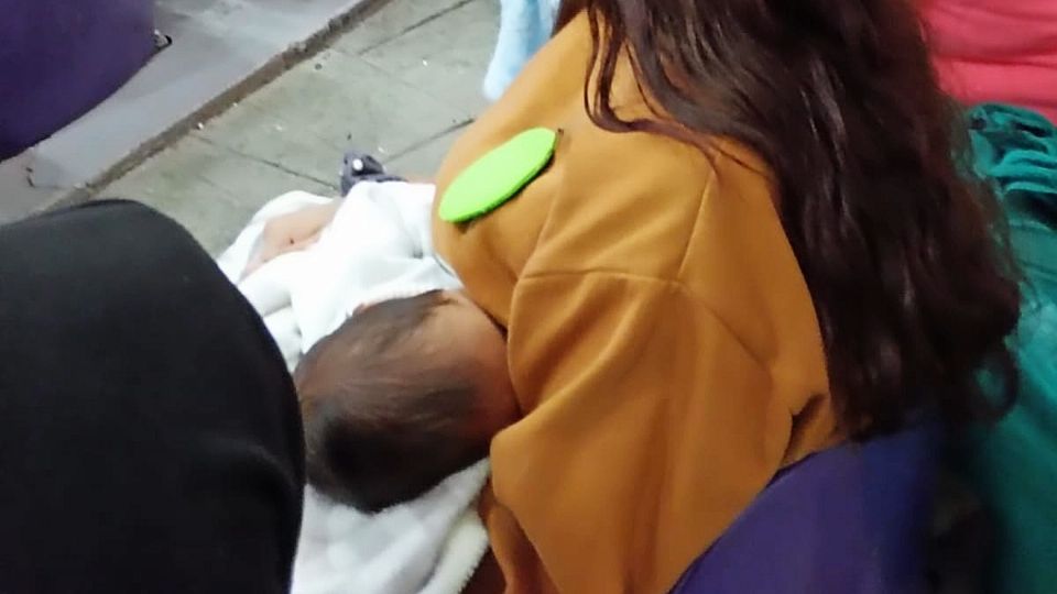 Durante el evento se entregaron kits de lactancia