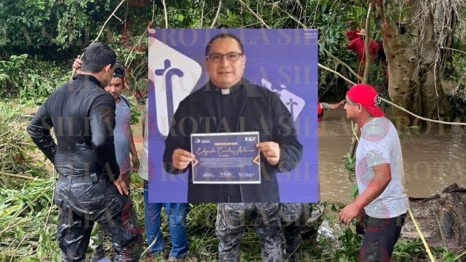 Sacerdote muere ahogado tras ser arrastrado por arroyo en San Juan Evangelista, Veracruz