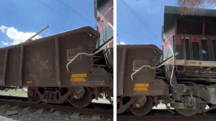 Así quedó el tren que chocó dos veces en Irapuato este miércoles