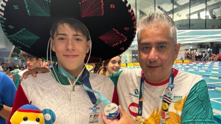 Acuática NelsonVargas gana presea de plata en los International Children´s Games