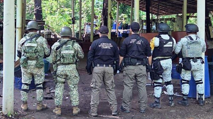 FGR asegura 900 kilos de metanfetamina en Palenque