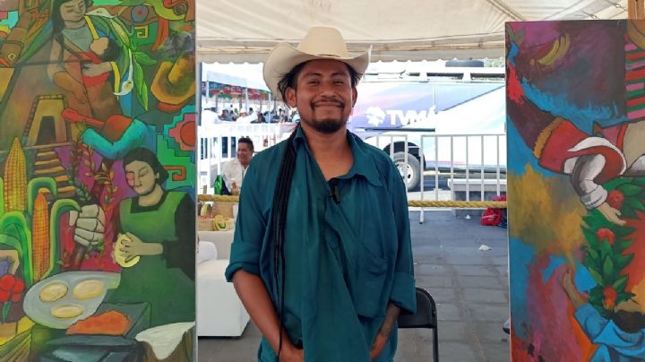 La pintura como forma de vida para Enok, artista totonaco de la comunidad marginada de Cerro Grande, Veracruz