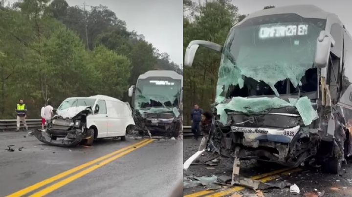 Tras casi chocar, detienen autobús turístico en Progreso; el chofer estaba ebrio
