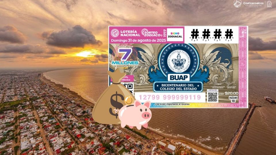 El boleto ganador de 7 mdp en Coatzacoalcos