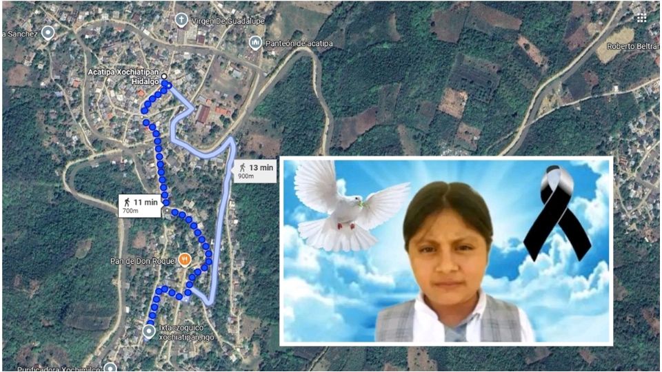 Marisela desapareció en la localidad Ixtaczoquico y fue hallada en Acatipa en el mismo municipio de Xochiatipan