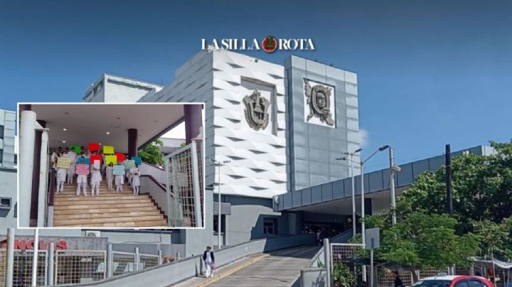 Médicos residentes del Hospital Regional de Veracruz protestan por falta de insumos