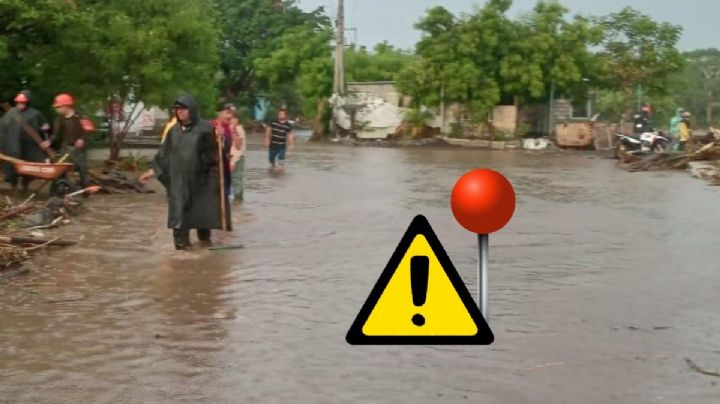 Fuertes lluvias inundan colonias y plazas de Poza Rica, Veracruz