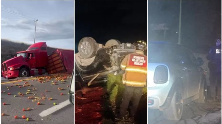 Se registran 3 accidentes en las últimas horas en Hidalgo; en uno hubo rapiña