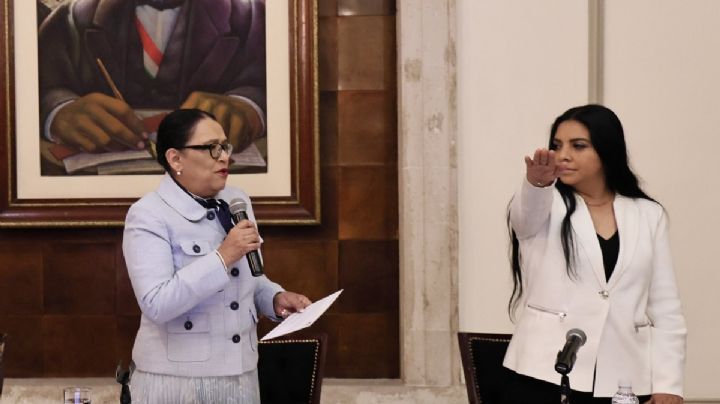 Rosa Icela Rodríguez toma protesta a Martha Lidia Pérez nueva titular de la CNB