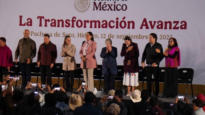 En informe en Pachuca, Sheinbaum anuncia campus de la Universidad Rosario Castellanos