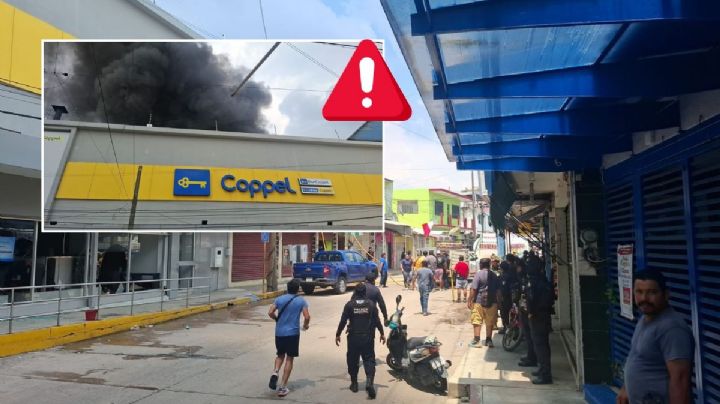 Incendio en Coppel de Las Choapas deja al menos 7 heridos