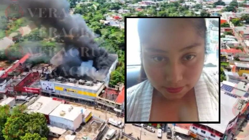 Karina, primera víctima de incendio en Coppel de Las Choapas
