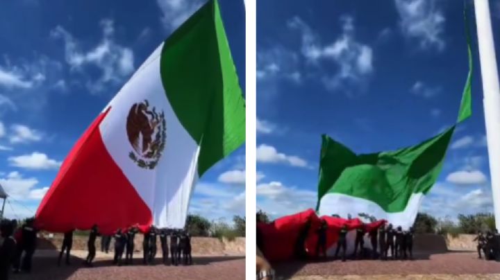 En pleno 15 de septiembre se desgarra la bandera monumental de Guanajuato