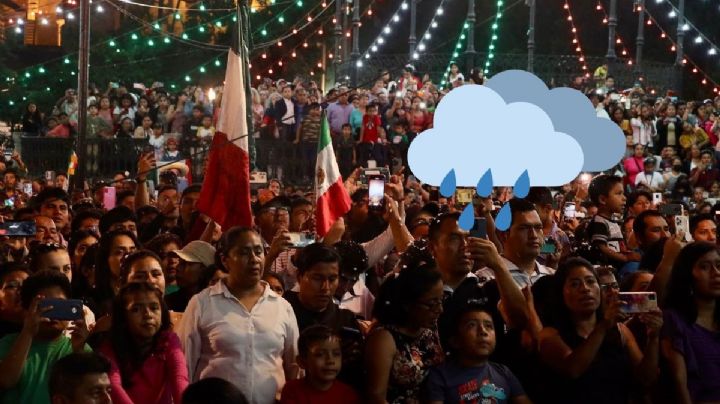 Grito de Independencia: los municipios de Veracruz donde se pronostican lluvias