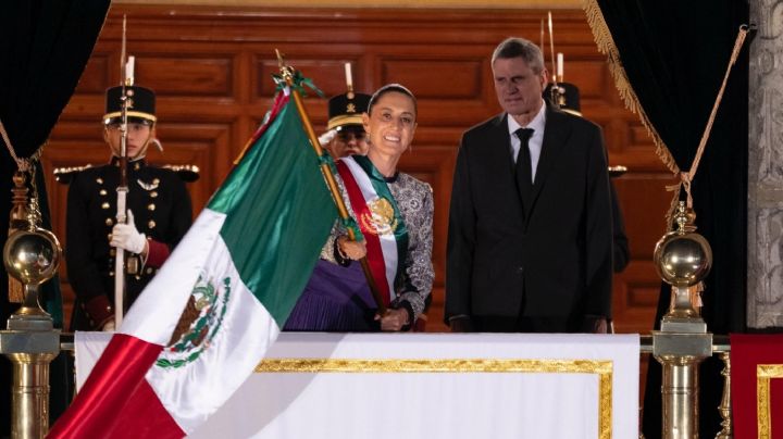 Claudia Sheinbaum da su primer Grito de Independencia