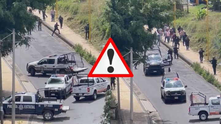 Pobladores se confrontan con policía estatal en Chocamán y se roban patrulla