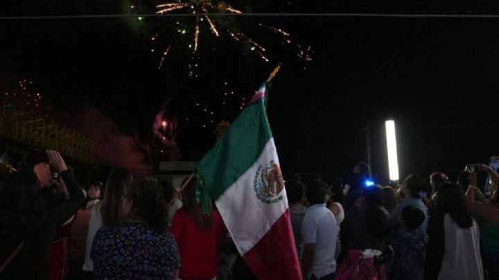 Así se vivió el Grito de Independencia en Emiliano Zapata