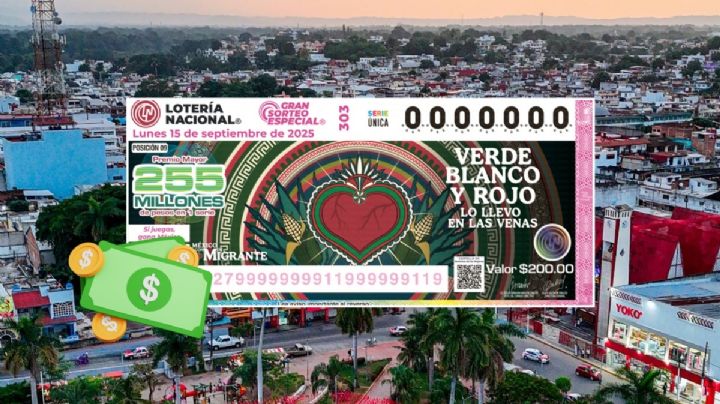 Lotería Nacional: premio de 10,000,000 cae en este municipio Veracruz durante Sorteo Especial 303