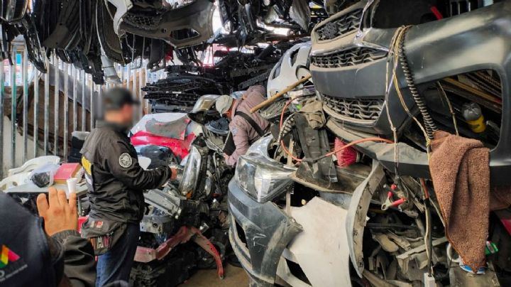 Edomex y CDMX: 76 inmuebles y 12 mil toneladas de autopartes aseguradas en operativos