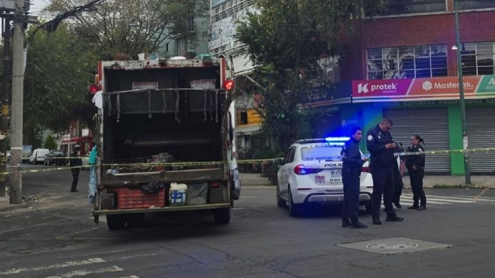 Detienen a conductor recolector de basura en la Doctores; atropelló a adulta mayor
