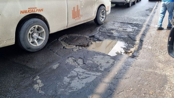 Baches en Periférico Norte: usuarios denuncian abandono de Toreo a Tepotzotlán