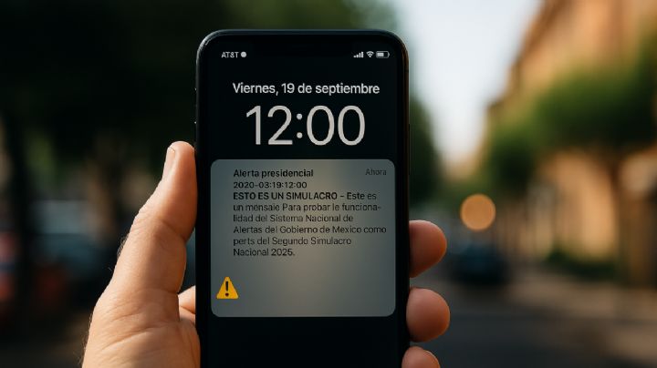 ¿Te llegó la alerta? Por primera vez, alerta sísmica llega a celulares en simulacro nacional