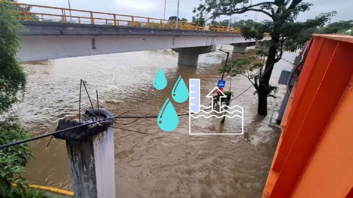 Alerta por desbordamiento del río Jaltepec en Jesús Carranza, tras lluvias intensas