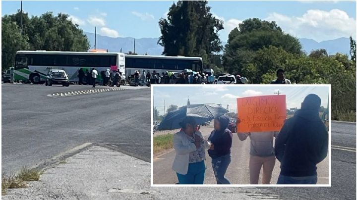 Padres de familia bloquean la Tula-Actopan; extienden protesta hasta la alcaldía