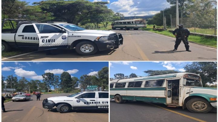 Operativo contra "El Camaleón" en Michoacán: enfrentamientos, quema de vehículos y bloqueos