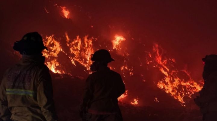 Controlan incendio del basurero municipal de Guanajuato