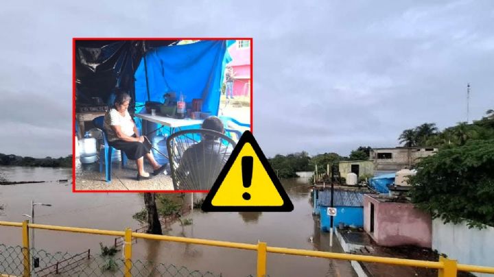 Más de 200 casas inundadas en Jesús Carranza; familias arman casas improvisadas en la calle