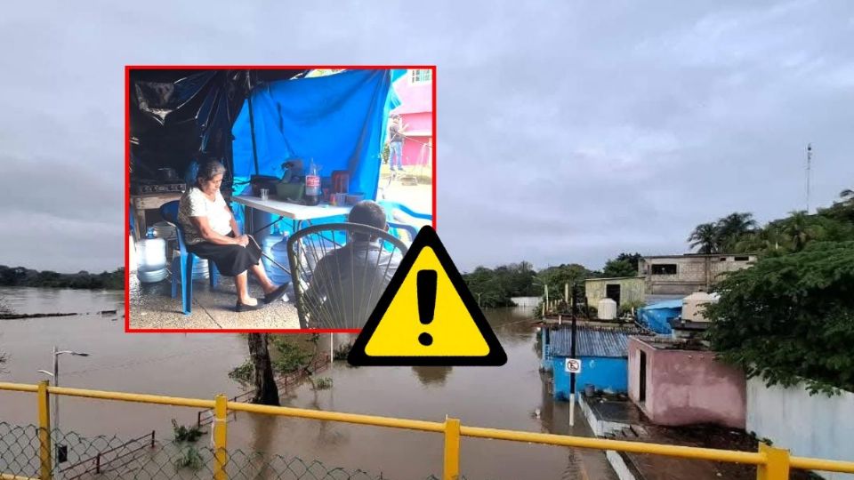 Inundación en Jesús Carranza deja más de 200 casas afectadas; familias arman casas improvisadas