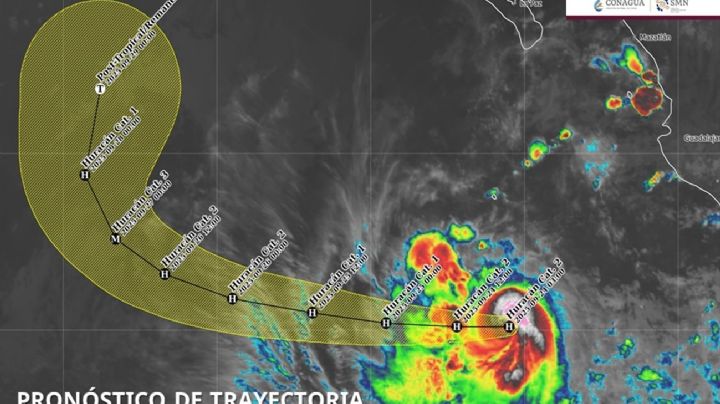 Huracán Narda se intensifica a categoría 2; prevén lluvias en Jalisco, Colima y Michoacán