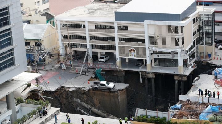 Fotos: el mega socavón de Tailandia que casi derriba hospital