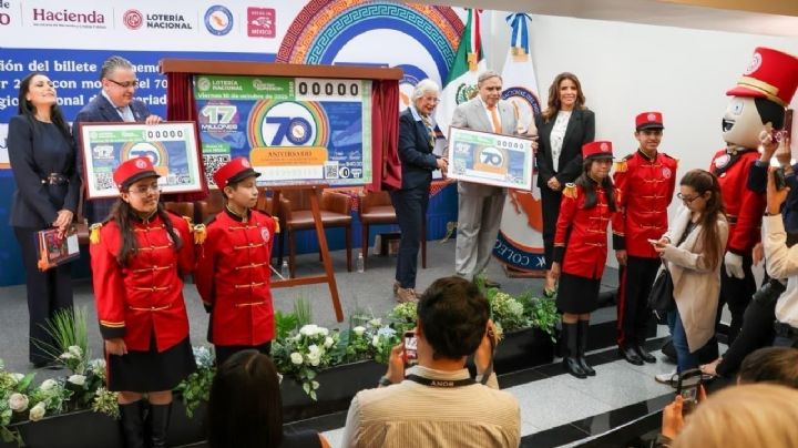 Con billete de Lotería Nacional se reconocen 70 años del Colegio Nacional del Notariado Mexicano