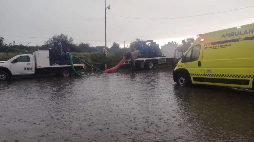 La tarde de este jueves una fuerte lluvia con granizo y tormenta eléctrica cayó en la zona metropolitana de Pachuca