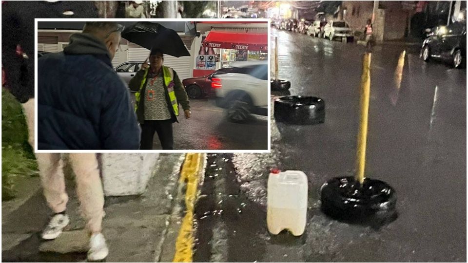 Los supuestos cuidadores de los estacionamientos dijeron tener permiso y portaban gafetes